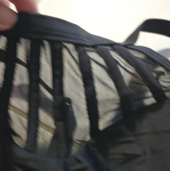 Holipick One Piece Swimsuit Bathing Suit Black Mesh Cutouts High Neck See Throug - Picture 15 of 16